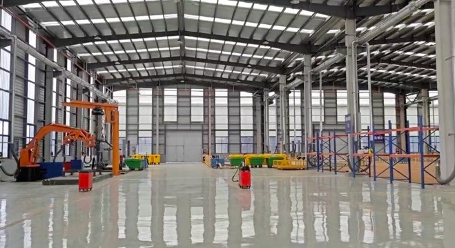 報(bào)廢汽車拆解線安裝現(xiàn)場(chǎng)